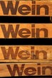 Logo Wein Holzkiste Weinkiste Vino Vin nostalgisch