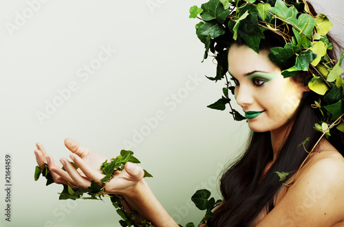 Photo: Mother nature with palm up Mother nature with palm up