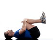 stretching workout posture by a man on studio