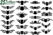 Vector: Tattoo Banner Flames Tattoo Banner Flames