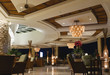 night scene of lobby bar at a tropical resort