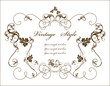 vintage floral frame