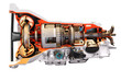 car automatic transmission part isolated