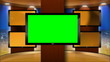 Virtual TV Studio News Set