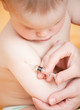 Little baby get an injection Little baby get an injection