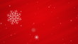 Red Snowflake Christmas Loop