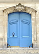 A blue gate