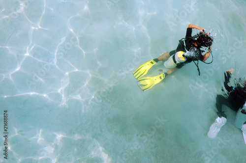 Photo: Divers in diving school Divers in diving school