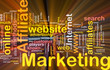 Affiliate marketing word cloud box package