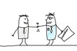 handshake and business man