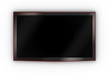 Front of a wall-mounted stylish LCD TV Front of a wall-mounted stylish LCD TV