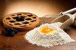raspberry crostata with flour and egg raspberry crostata with flour and egg