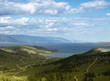 Blick auf Sakhyurta und die Baikalinsel Olchon