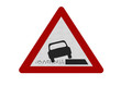 photo-realistic 'soft verge' sign, isolated