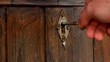 Holztüre absperren / Video
