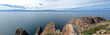 bekannte Felsformation an der Westküste der Baikalinsel Olchon