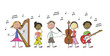 enfants instruments de musique
