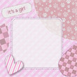 Newborn baby girl background
