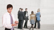 Business people having break Business people having break