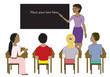Teacher and children in a classroom