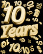 Golden 10 years anniversary
