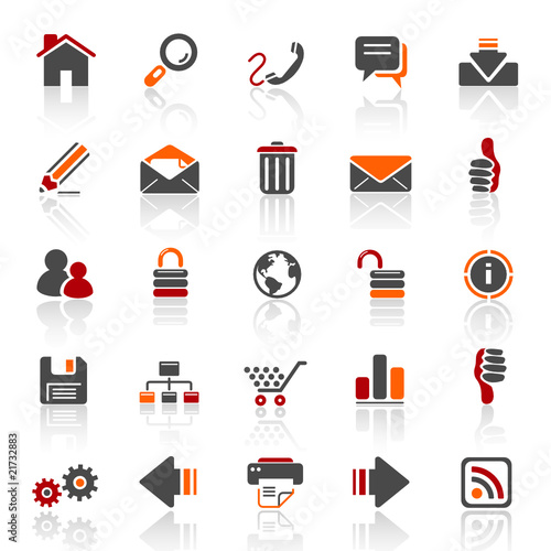 3 color icons - web internet - set 1 3 color icons - web internet - set 1