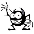 monster cartoon freundlich lustig winken monster cartoon freundlich lustig winken