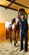 Photo: horse in a stable horse in a stable