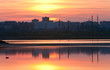 Sunset reflection