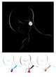 Vector illustration of beautiful jewelry model Vector illustration of beautiful jewelry model