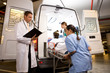 Paramedics with a patient