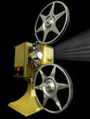 Projector film shows a film Projector film shows a film
