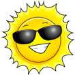 Sonne mit Sonnenbrille