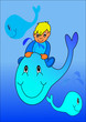 Baby and whale Baby and whale