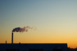 Chimney in sunset Chimney in sunset