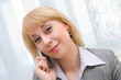 speaking on phone
