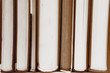 books in sepia color
