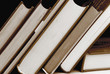 books in back and white color