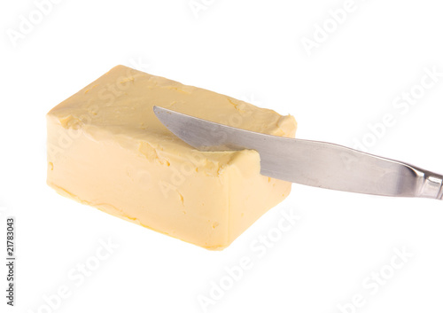 Slab of Butter and knife Slab of Butter and knife