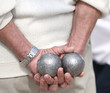 Boules (Petanque) game, French riviera.