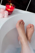 Close-up of woman's feet in a bath Close-up of woman's feet in a bath