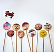 Home-made lollipop biscuits