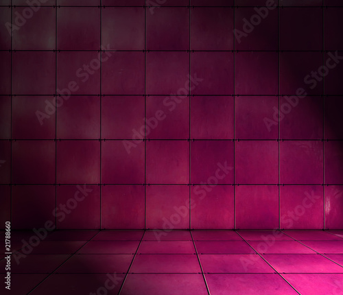 Illustration: Magenta Tiled Room Magenta Tiled Room