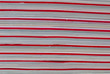 Foto: Zeitschriftenstapel mit rotem Titelblatt und farbigem Heftblock Zeitschriftenstapel mit rotem Titelblatt und farbigem Heftblock