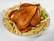 Foto: Roast chicken with chips Roast chicken with chips