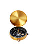 Golden compass isolated