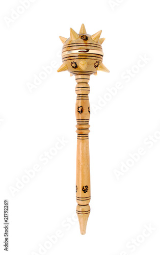 Photo: wood mace as symbol of power wood mace as symbol of power