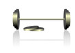 Realistic vector illustration of dumbbell Realistic vector illustration of dumbbell