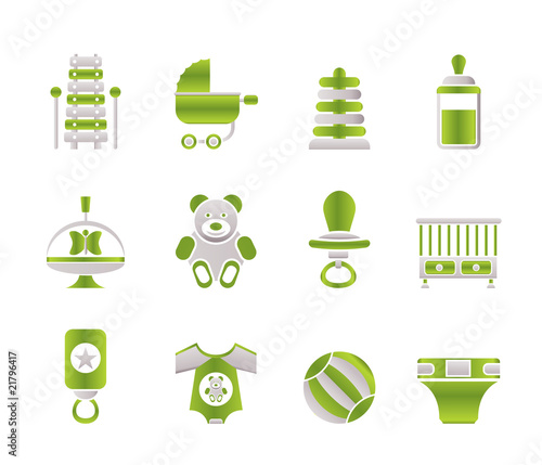 Baby Online Shops on Child  Baby And Baby Online Shop Icons   Vector Icon Set    Stoyan