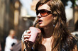 Young woman at cafe.